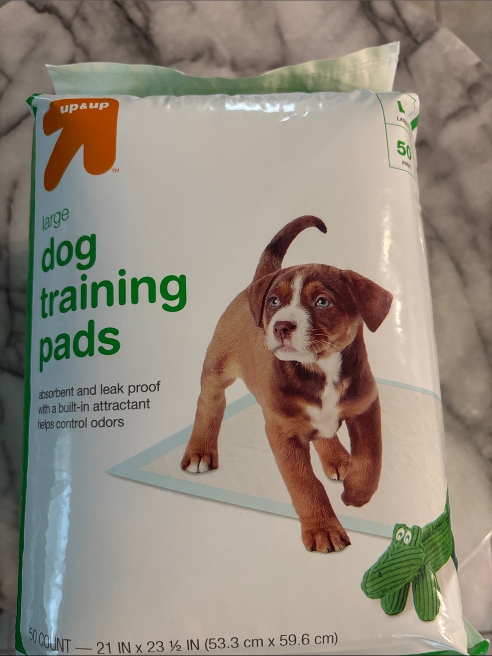 up&up Large Dog Training Pads - Brown & White